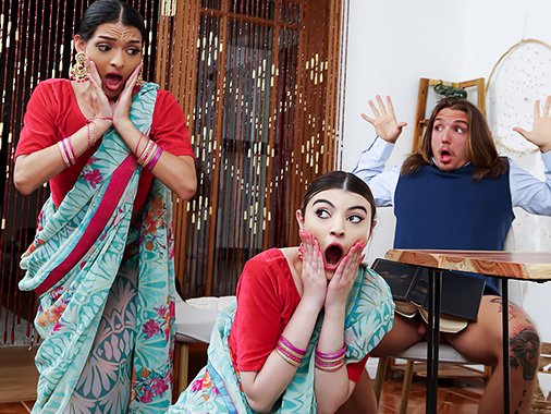 Индийский треугольник страсти с песнями и плясками верхом на белом члене